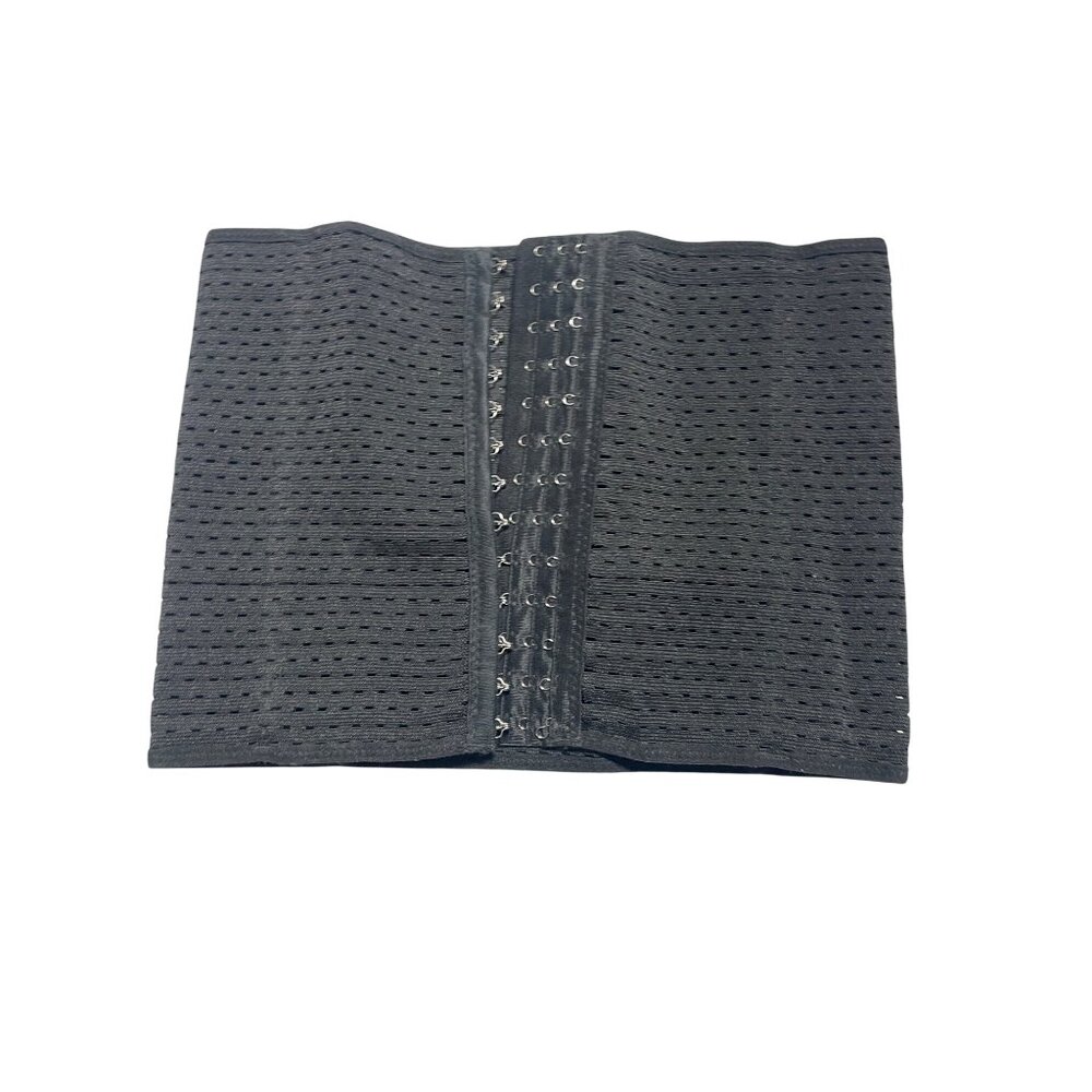 Black Adjustable Mesh Waist‎ Trainer Large Compression Belt NeW